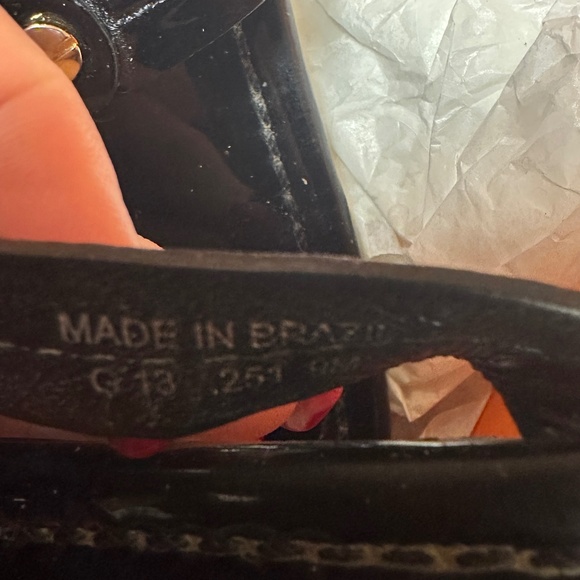 Tory Burch Miller Printed Patent Leather Sandal - Size 9 - Picture 9 of 9